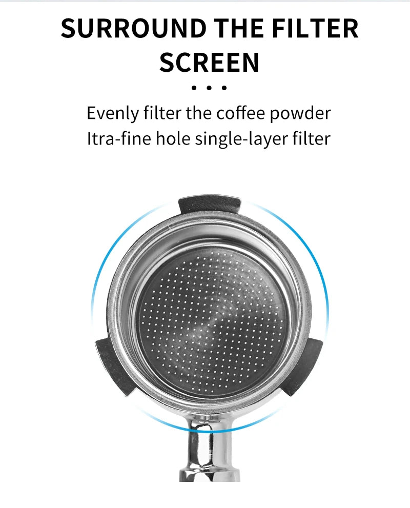 51mm Bottomless Portafilter – Stainless Steel Espresso Filter for Delonghi