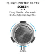 51mm Bottomless Portafilter – Stainless Steel Espresso Filter for Delonghi