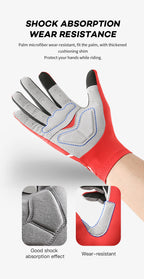 Gel Padded Cycling Gloves – Convertible Full and Half Finger for MTB Riding