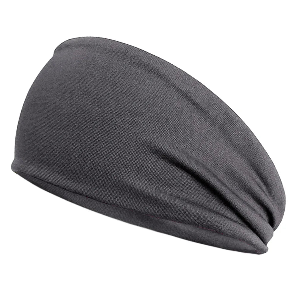 Quick-Dry Sports Sweatband – Elastic Fitness Headband for Running and Yoga