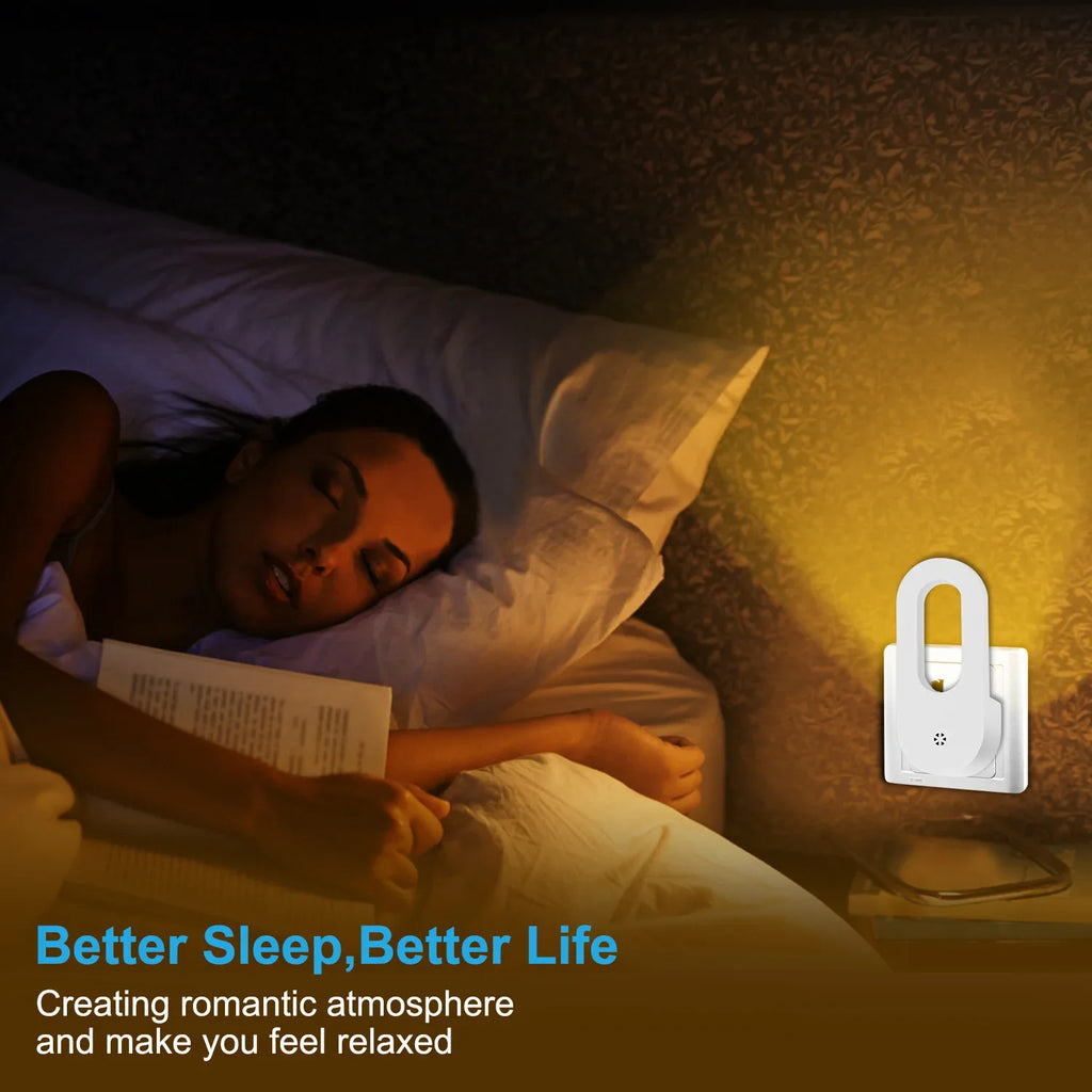 Twilight Sensor Night Light – Warm White Energy Saving Lamp for Kids Bedroom