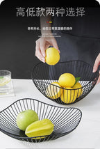 Modern Iron Fruit Basket – Decorative Wire Storage Bowl for Home Kitchen