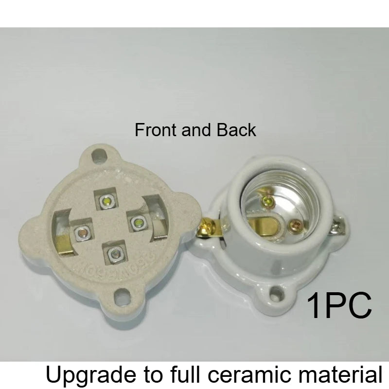 E27 Screw Light Bulb Socket – Ceiling Lamp Holder Base for Home Lighting