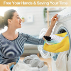 Mesh Shoe Laundry Bag – Built-in 360 Degree Soft Brush for Machine Washing