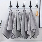 Striped Bamboo Hand Towel – Absorbent Soft Bathing Cloth for Home Bathroom 35x75cm