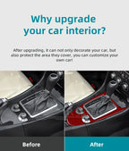 Carbon Fiber Gear Shift Trim – Interior Decal for Mercedes Benz SLK R171