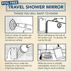 Acrylic Hand Mirror – Portable Travel Accessory for Makeup and Shaving