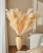 47" Faux Pampas Grass – Tall Fluffy Artificial Stems for Home Decor