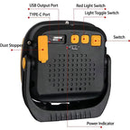 Rechargeable LED Spotlight Lantern – Magnetic Work Light for Outdoor Camping