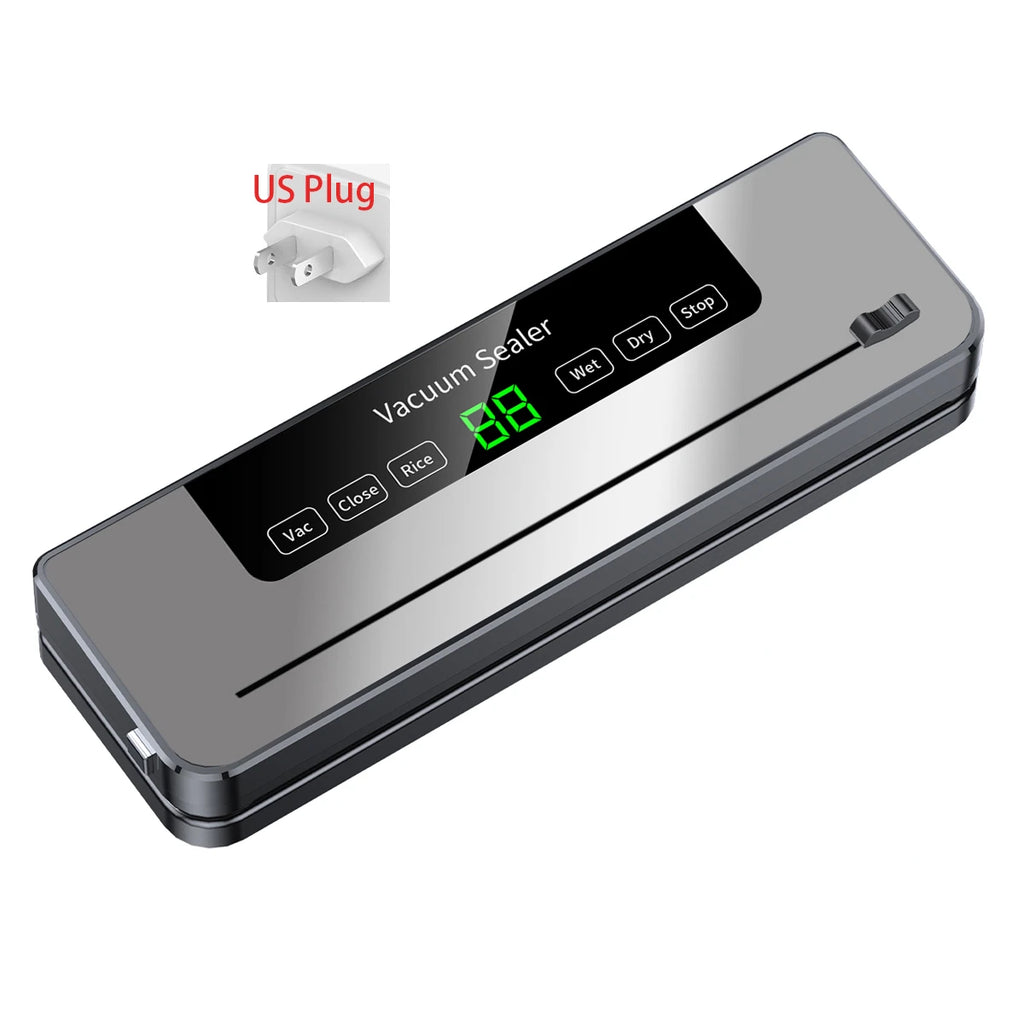 Electric Vacuum Sealer – UV Sterilization with Cutter for Food Storage
