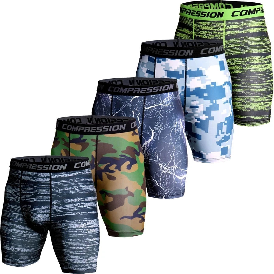 Compression Shorts – 3D Printed Camouflage for Gym and Bodybuilding