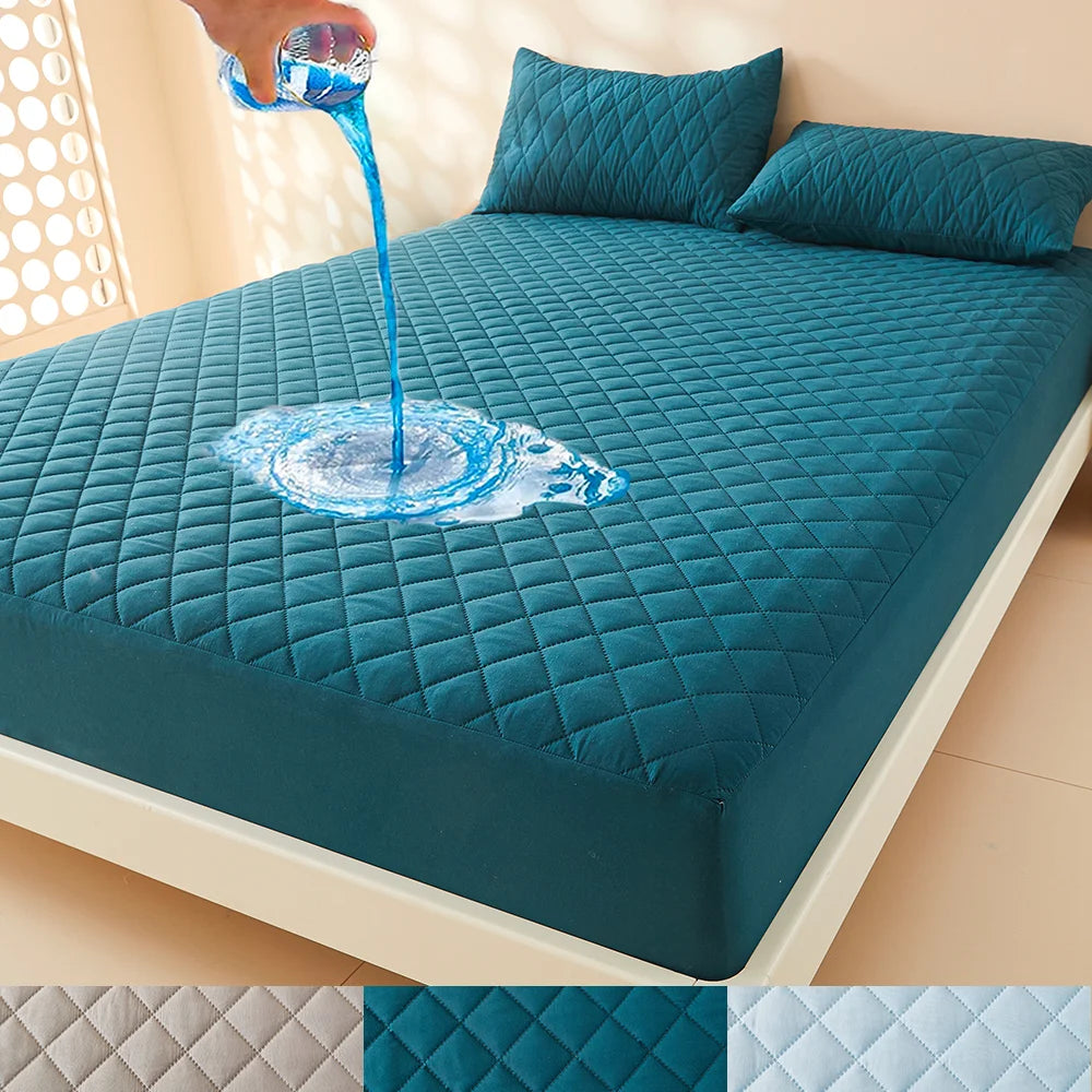 Waterproof 3D Air Fabric Mattress Protector – Breathable Bed Cover for Home