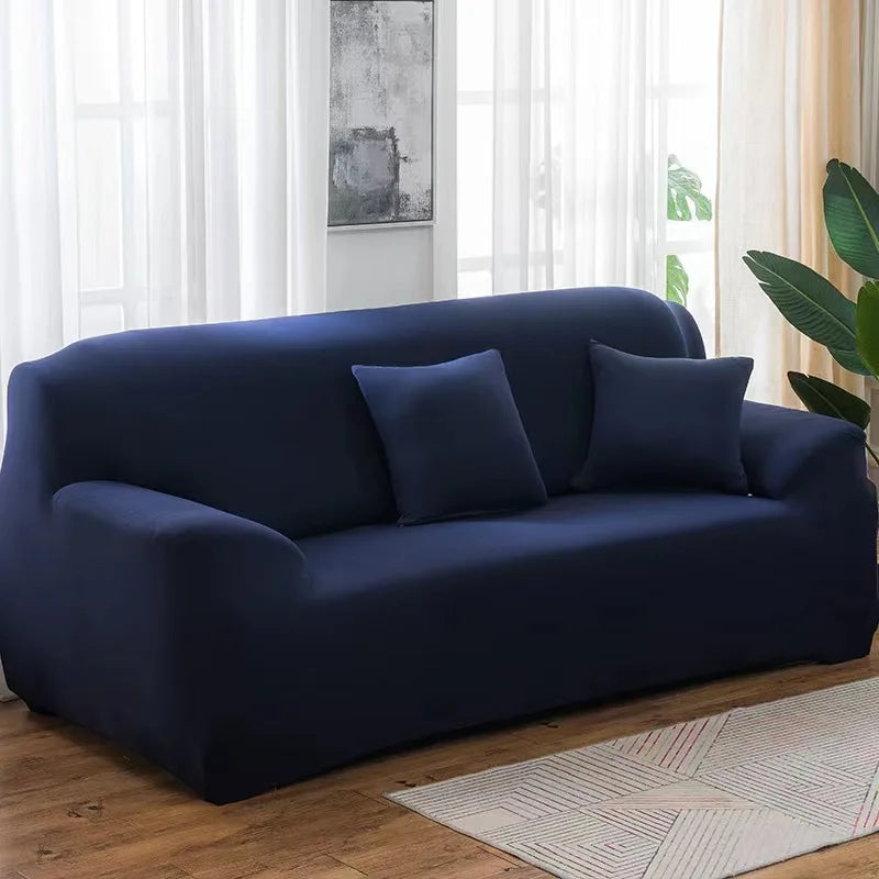 Stretch Milk Silk Sofa Cover – Fitted Couch Slipcover for Living Room Furniture