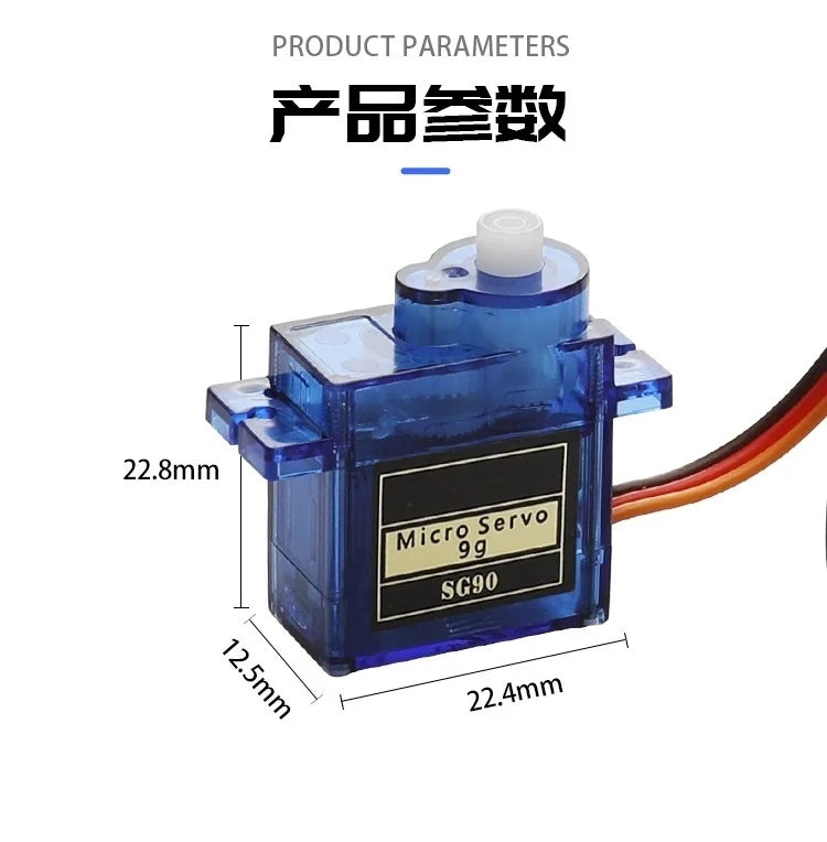 SG90 Micro Servo Motor – 9G RC Component for Airplane and Helicopter Models