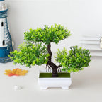 Artificial Potted Bonsai Tree – Zen Miniature Plant for Home Desk Decor