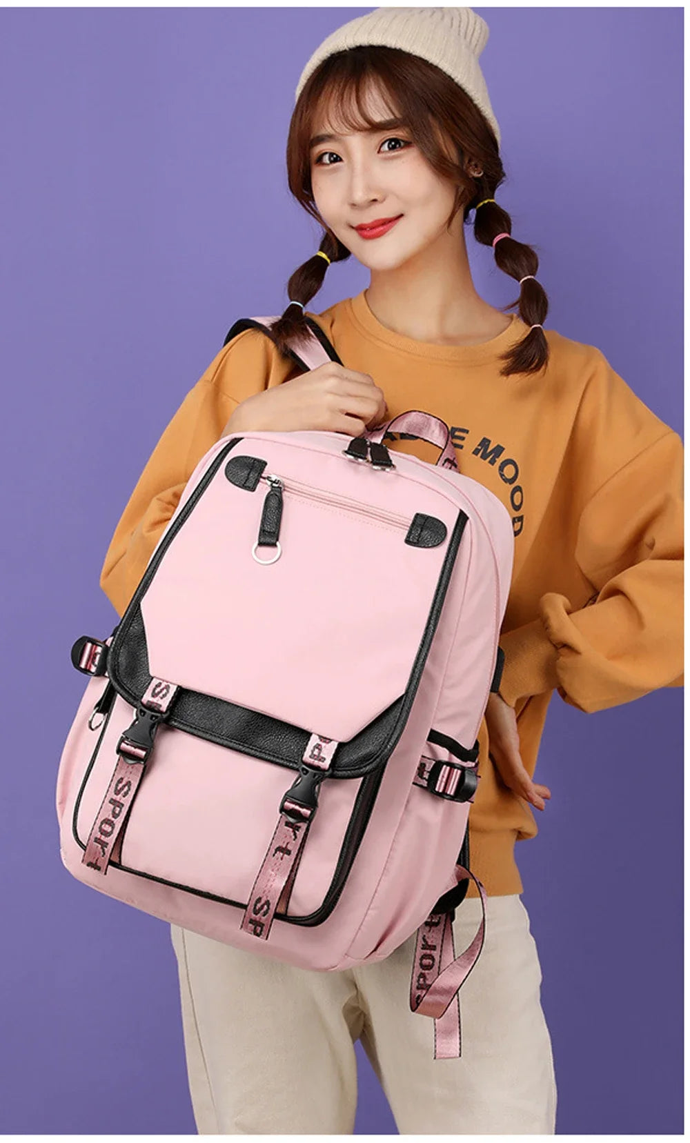 Large Capacity Travel Backpack – Laptop School Bag for Men and Women