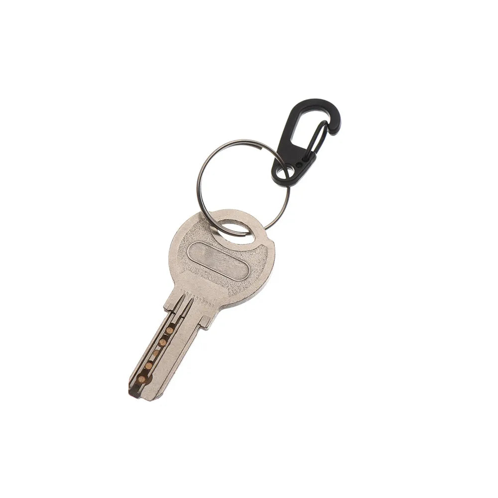 Mini Aluminium D-Ring Carabiner – Spring Clip for Outdoor Camping EDC Gear