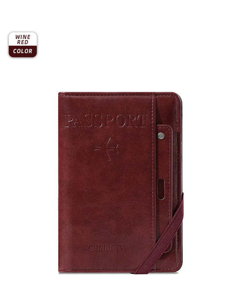 RFID Passport Holder Wallet – Anti-Theft Travel Organizer for Men and Women