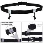Running Bib Belt – Adjustable Race Number Holder for Triathlon Marathon