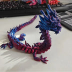 3D Printed Winged Dragon Figurine – Crystal Ornament for Desk Decor Gift