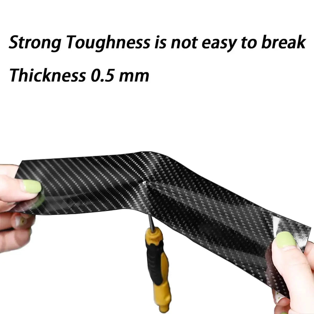 Nano Carbon Fiber Car Trim – Adhesive Vinyl Protector for Vehicle DIY Wrap