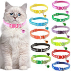 Printed Bell Pet Collar – Adjustable Safety Necklace for Cats and Small Dogs