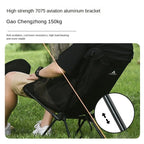 Portable Moon Camping Chair – Breathable Aluminum Mesh for Outdoor Fishing