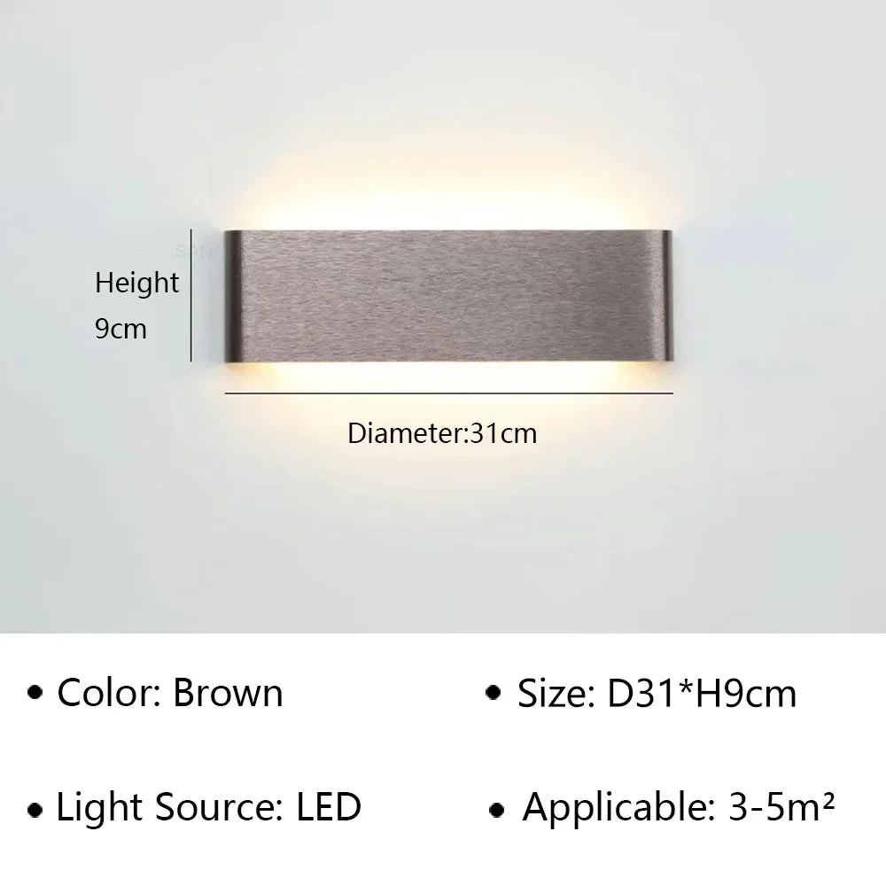 Modern LED Wall Sconce – Minimalist Indoor Lighting for Bedroom and Living Room