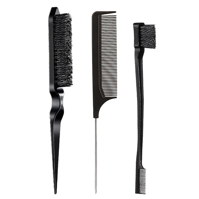 Professional Hair Styling Brush Set – Steel Needle Combs for Hair Grooming