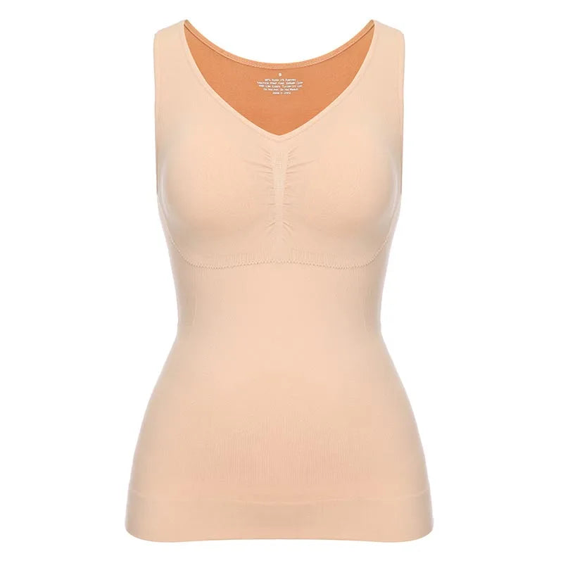 Plus Size Slimming Tank Top – Shaping Corset Camisole for Body Sculpting