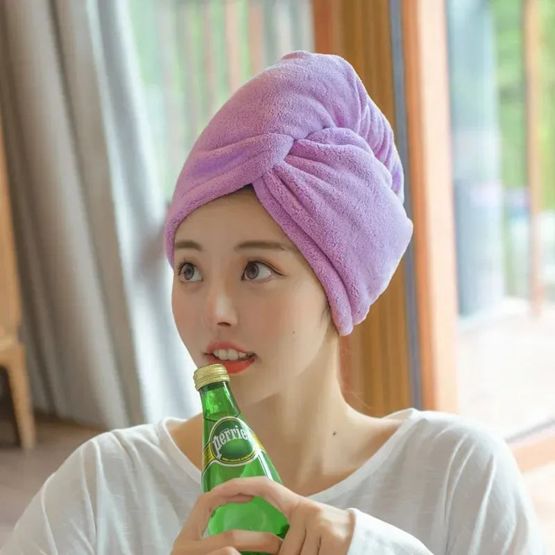 Microfiber Hair Drying Turban – Super Soft Absorbent Towel for Bath and Gym