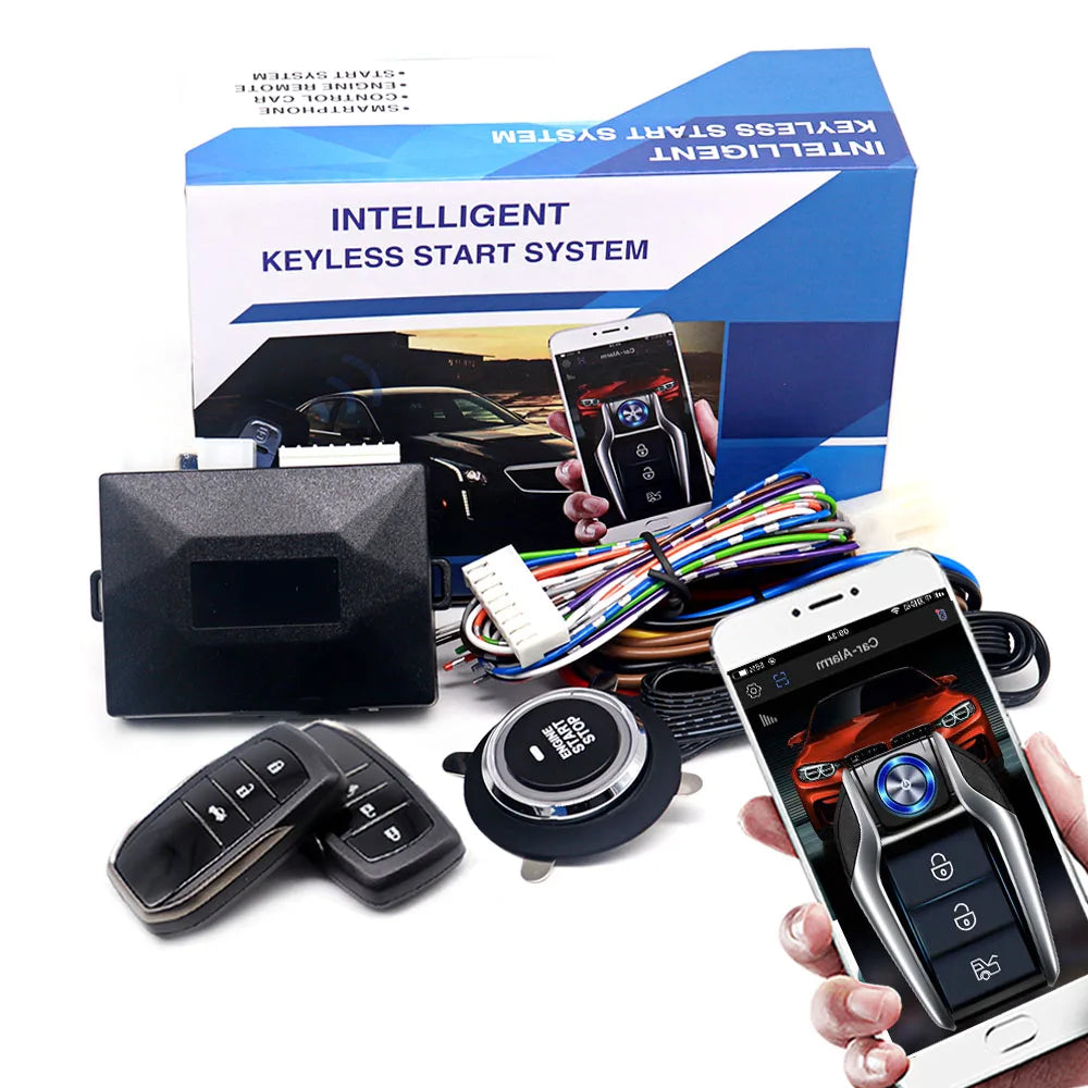Universal Car Alarm System – Push Button Remote Start for Vehicle Security