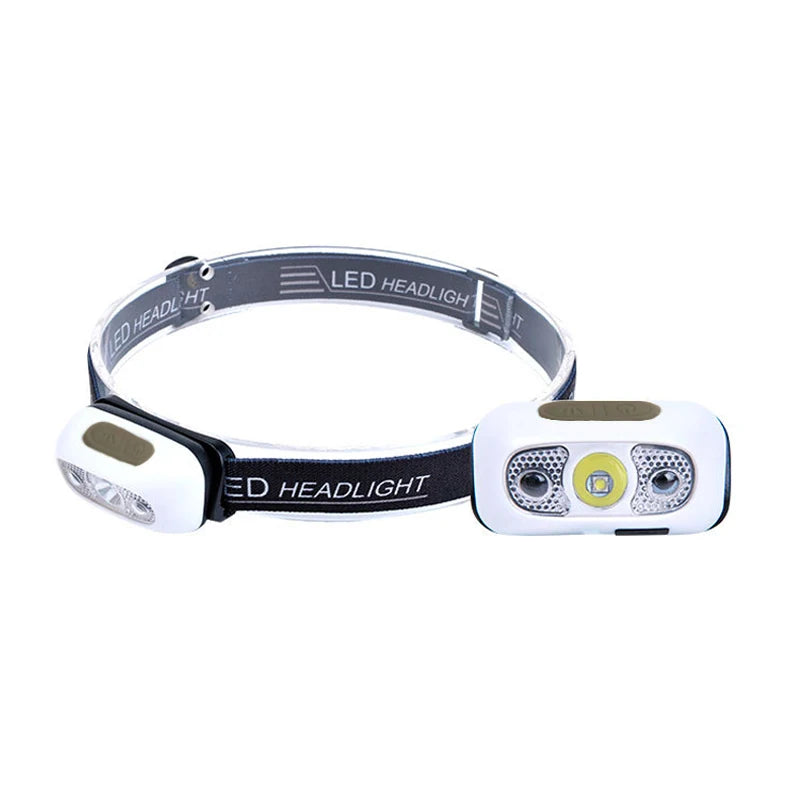 Rechargeable LED Headlamp – Waterproof Motion Sensor Torch for Outdoor Camping