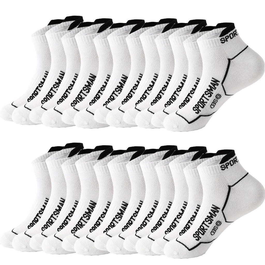Breathable Ankle Socks – Colorful Invisible Sportswear for Men Running