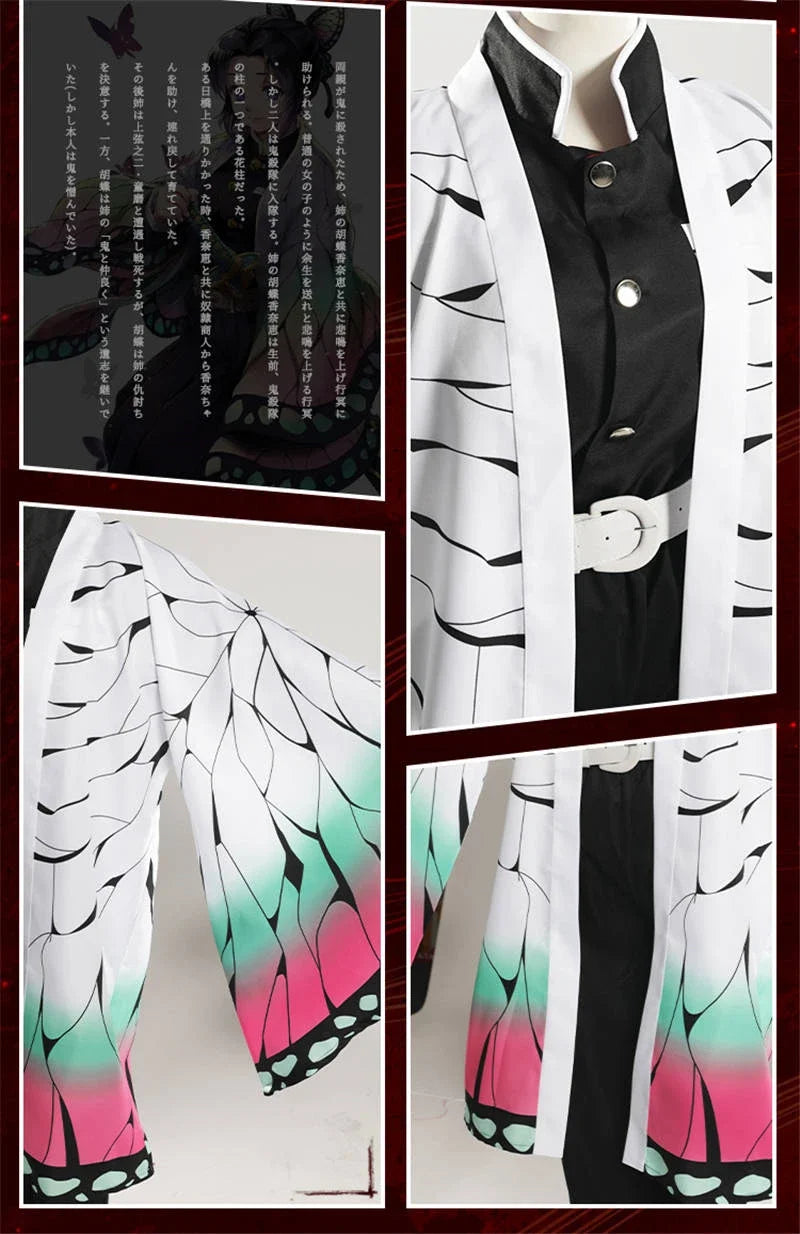 Kochou Shinobu Kimono Uniform Set – Kids Demon Slayer Cosplay for Halloween