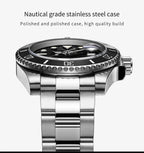 ADDIESDIVE Quartz Dive Watch – Stainless Steel Ceramic Bezel for Scuba Diving