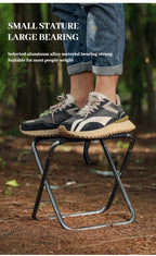 Portable Folding Camping Chair – Aluminum Alloy Seat for Outdoor Fishing