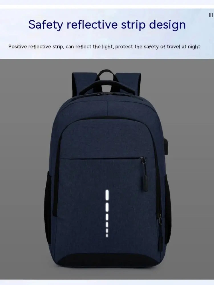 Large Capacity Laptop Backpack – Unisex Minimalist Travel Bag for Students