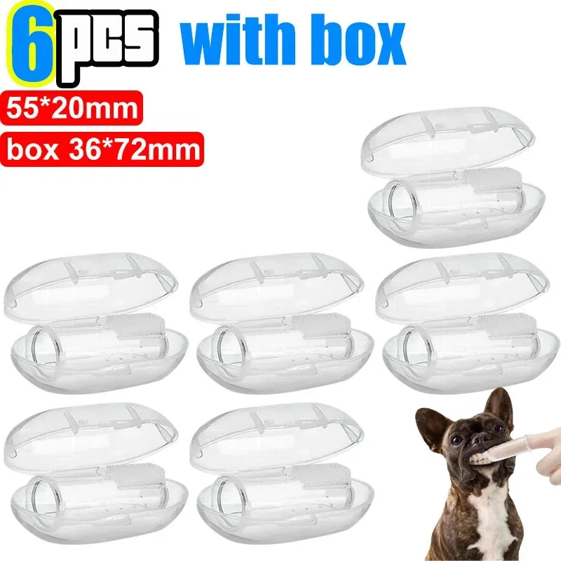 Silicone Finger Toothbrush – Soft Pet Dental Tool for Cat and Dog Teeth Care