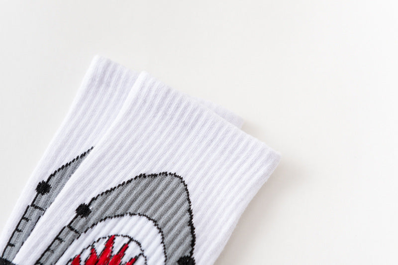 Harajuku Cotton Crew Socks – Unisex Hip Hop Streetwear for Casual Wear