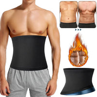 Mens Sauna Waist Trainer – Adjustable Abdomen Shaper for Fitness Slimming