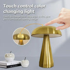Mushroom Table Lamp – Iron Art Modern Decor for Bedroom Bedside Lighting