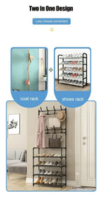 Multi-Layer Shoe Rack – Floor-Standing Organizer for Entryway and Closet Storage