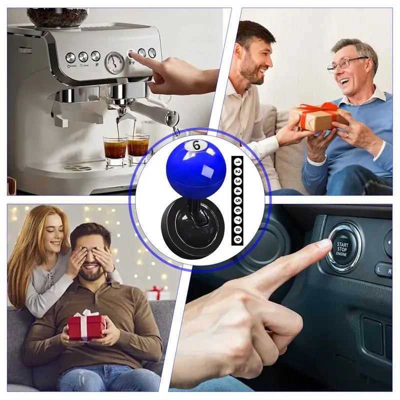 Metal Joystick Ignition Button – Decorative Engine Start Cover for Car Interior