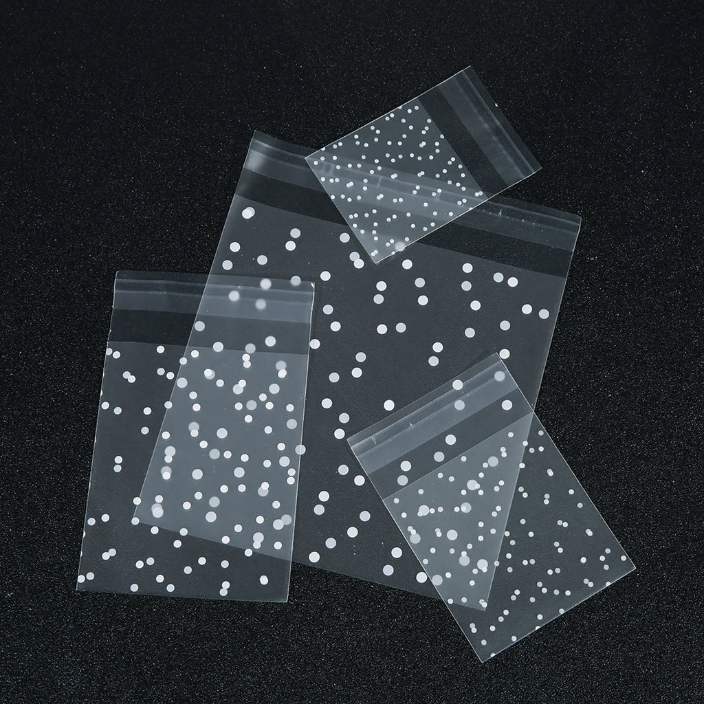 Matte Polka Dot Self-Adhesive Bags – OPP Plastic Wrappers for Party Favors