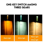 Rechargeable LED Book Light – Portable Clip Reading Lamp for Travel