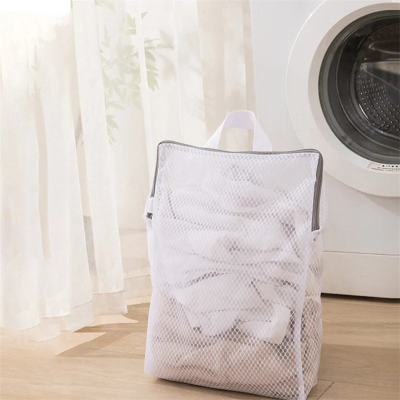 Mesh Zipped Laundry Bag – Anti-Deformation Polyester Net for Washing Machines