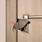 Portable Metal Door Lock – Punch-Free Security Latch for Hotel and Travel