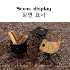 Ultralight Folding Camping Chair – Portable Aluminum Moon Chair for Outdoor Hiking