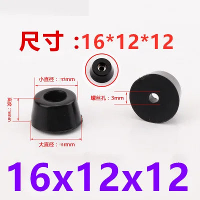 Rubber Furniture Leg Tips – Non-slip Floor Protectors for Tables and Speakers